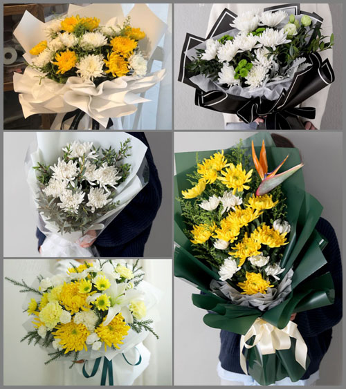 湖北黄冈市黄梅县下新镇白事花束代送